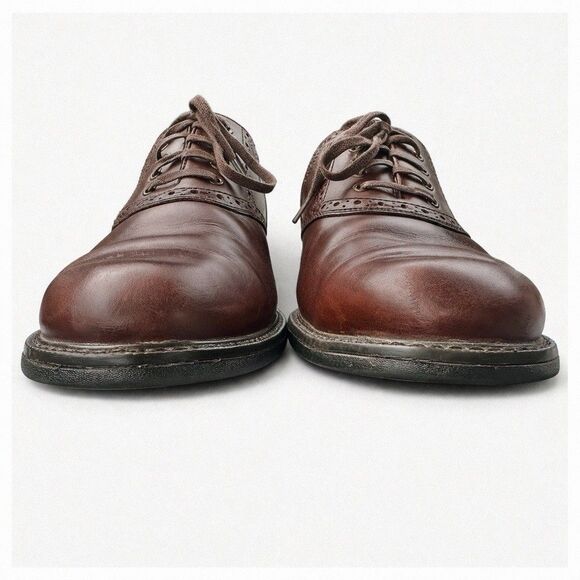 Johnston & Murphy XC4 Waterproof Oxford Dress Shoes Brown Leather Mens 10